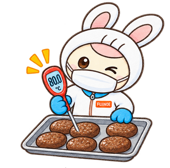 ハンバーグ中心温度