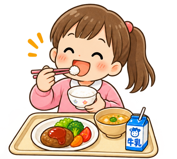食事中