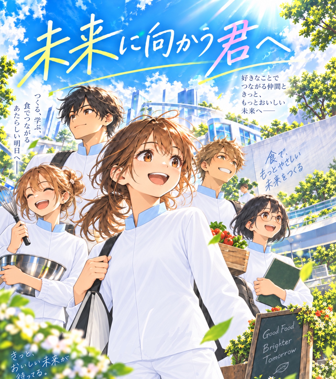 漫画でわかる株式会社藤江 表紙 未来に向かう君へ
