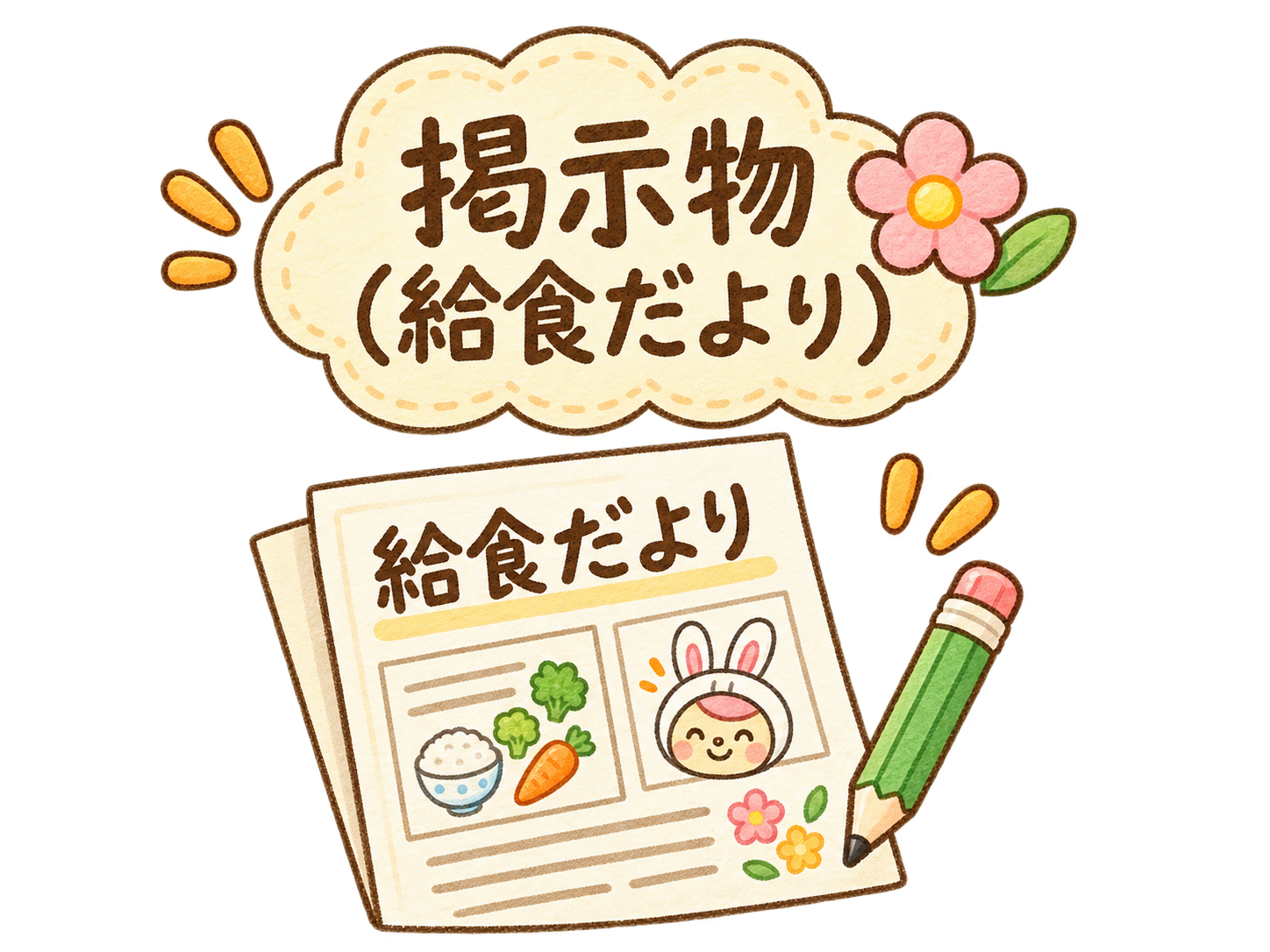 掲示物（給食だより）